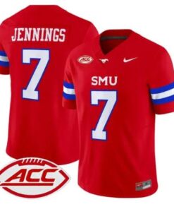 Kevin Jennings Jersey #7 SMU Mustangs 2026 Vapor Limited All Stitched by My Store NCAA Football Jerseys