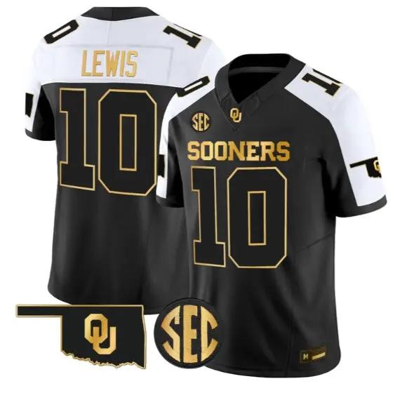 Kip Lewis #10 Oklahoma Sooners Jersey 2026 Vapor Limited Stitched 1 Kip Lewis #10 Oklahoma Sooners Jersey 2026 Vapor Limited Stitched by My Store NCAA Football Jerseys