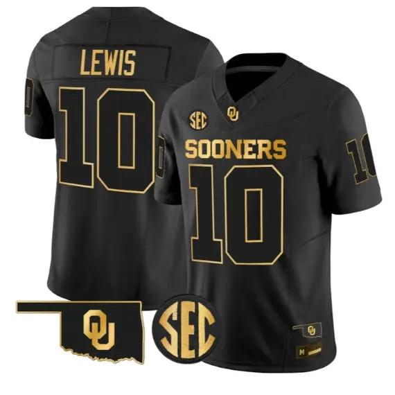 Kip Lewis #10 Oklahoma Sooners Jersey 2026 Vapor Limited Stitched 2 Kip Lewis #10 Oklahoma Sooners Jersey 2026 Vapor Limited Stitched by My Store NCAA Football Jerseys