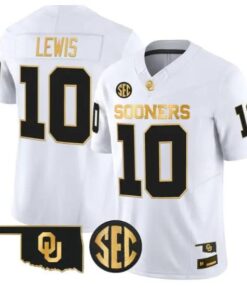 Kip Lewis #10 Oklahoma Sooners Jersey 2026 Vapor Limited Stitched 8 Kip Lewis #10 Oklahoma Sooners Jersey 2026 Vapor Limited Stitched by My Store NCAA Football Jerseys