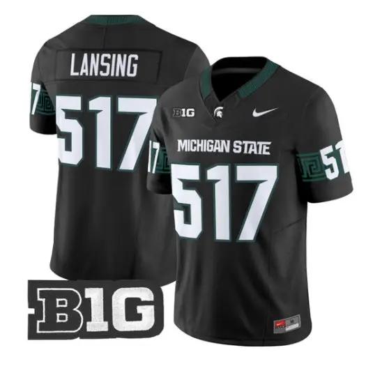 Lansing Jersey #517 Michigan State Spartans 2026 Limited Stitched 2 Lansing Jersey #517 Michigan State Spartans 2026 Limited Stitched by My Store NCAA Football Jerseys