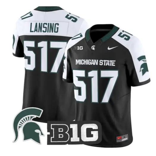 Lansing Jersey #517 Michigan State Spartans 2026 Limited Stitched 1 Lansing Jersey #517 Michigan State Spartans 2026 Limited Stitched by My Store NCAA Football Jerseys