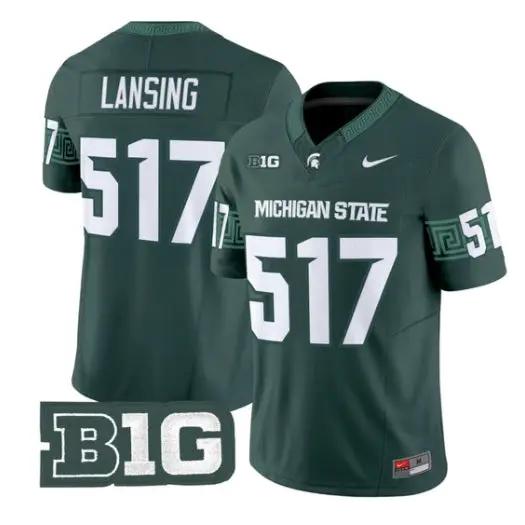 Lansing Jersey #517 Michigan State Spartans 2026 Limited Stitched 4 Lansing Jersey #517 Michigan State Spartans 2026 Limited Stitched by My Store NCAA Football Jerseys