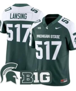 Lansing Jersey #517 Michigan State Spartans 2026 Limited Stitched 8 Lansing Jersey #517 Michigan State Spartans 2026 Limited Stitched by My Store NCAA Football Jerseys