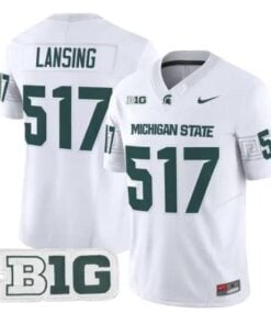 Lansing Jersey #517 Michigan State Spartans 2026 Limited Stitched 10 Lansing Jersey #517 Michigan State Spartans 2026 Limited Stitched by My Store NCAA Football Jerseys