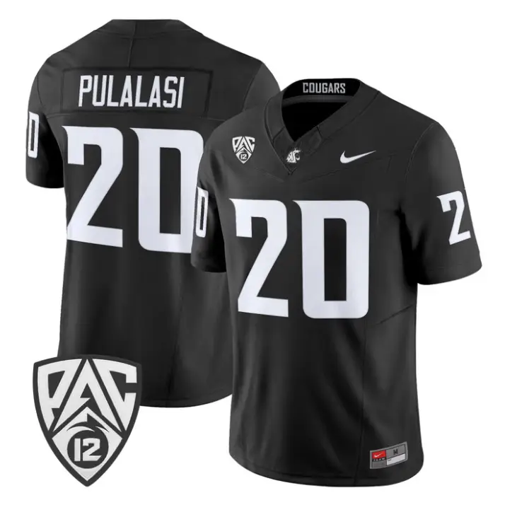 Leo Pulalasi Jersey #20 Washington State Cougars 2026 Vapor Stitched 2 Leo Pulalasi Jersey #20 Washington State Cougars 2026 Vapor Stitched by My Store NCAA Football Jerseys