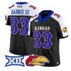 Leroy Harris III Jersey #33 Kansas Jayhawks 2026 Vapor All Stitched by My Store NCAA Football Jerseys