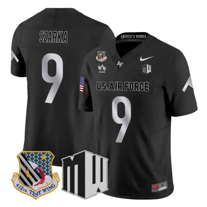 Liam Szarka Jersey #9 Air Force Falcons 2026 Vapor Limited All Stitched 1 Liam Szarka Jersey #9 Air Force Falcons 2026 Vapor Limited All Stitched by My Store NCAA Football Jerseys
