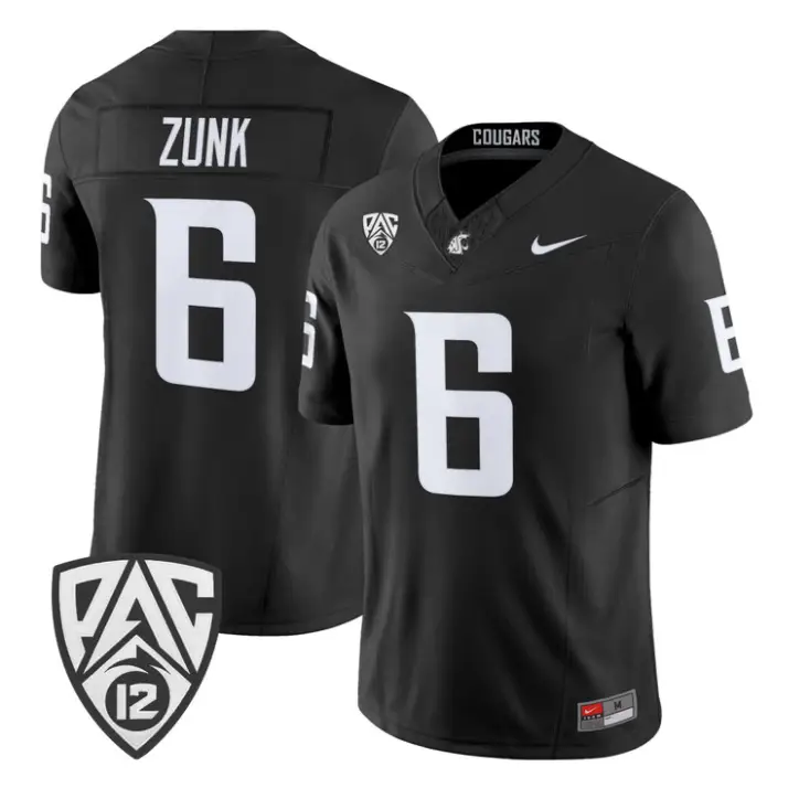 Linus Zunk Jersey #6 Washington State Cougars 2026 Vapor Stitched 2 Linus Zunk Jersey #6 Washington State Cougars 2026 Vapor Stitched by My Store NCAA Football Jerseys