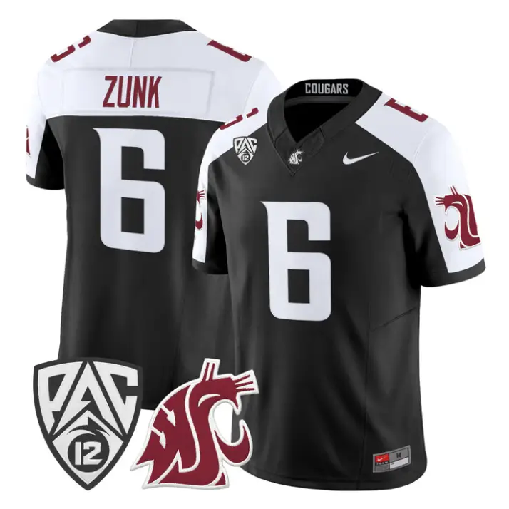 Linus Zunk Jersey #6 Washington State Cougars 2026 Vapor Stitched 1 Linus Zunk Jersey #6 Washington State Cougars 2026 Vapor Stitched by My Store NCAA Football Jerseys