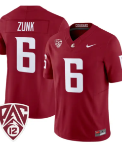 Linus Zunk Jersey #6 Washington State Cougars 2026 Vapor Stitched 9 Linus Zunk Jersey #6 Washington State Cougars 2026 Vapor Stitched by My Store NCAA Football Jerseys