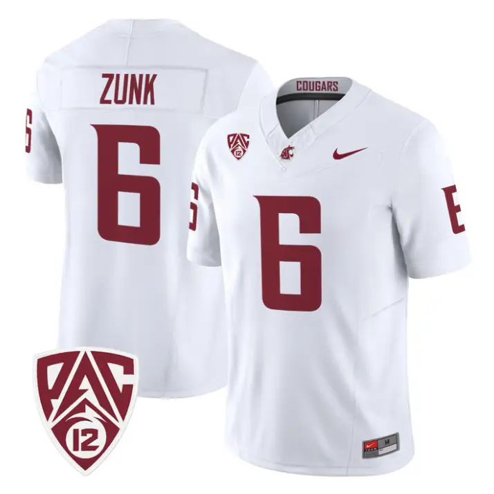 Linus Zunk Jersey #6 Washington State Cougars 2026 Vapor Stitched 5 Linus Zunk Jersey #6 Washington State Cougars 2026 Vapor Stitched by My Store NCAA Football Jerseys