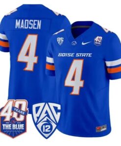 Maddux Madsen Jersey #4 Boise State Broncos 2026 Limited Stitched 11 Maddux Madsen Jersey #4 Boise State Broncos 2026 Limited Stitched by My Store NCAA Football Jerseys