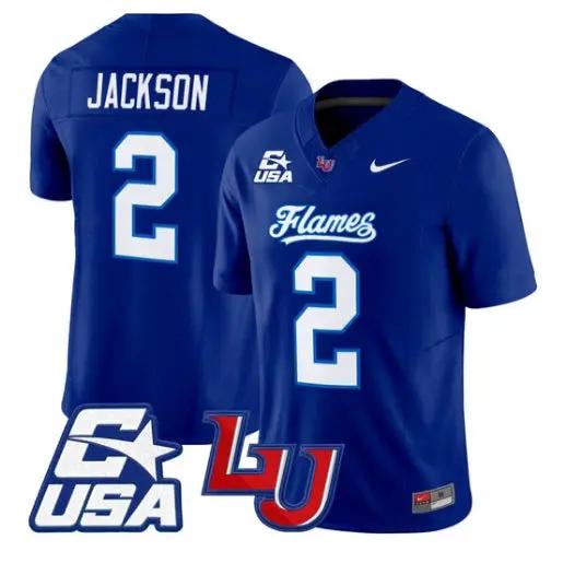 Makai Jackson Jersey #2 Liberty Flames 2026 Vapor Limited Stitched 2 Makai Jackson Jersey #2 Liberty Flames 2026 Vapor Limited Stitched by My Store NCAA Football Jerseys