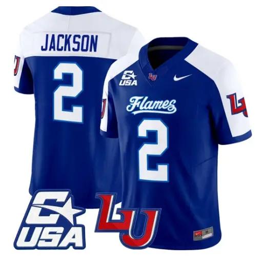 Makai Jackson Jersey #2 Liberty Flames 2026 Vapor Limited Stitched 1 Makai Jackson Jersey #2 Liberty Flames 2026 Vapor Limited Stitched by My Store NCAA Football Jerseys