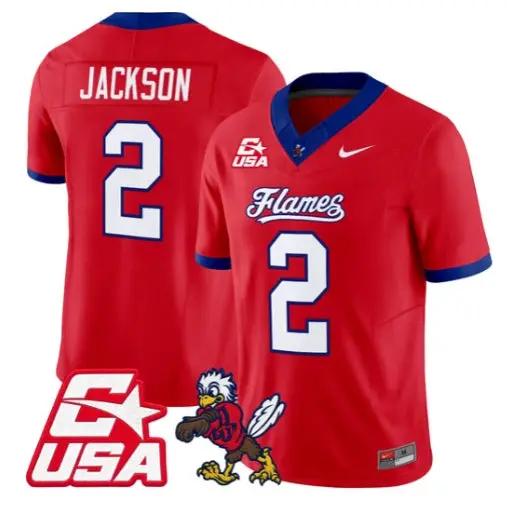 Makai Jackson Jersey #2 Liberty Flames 2026 Vapor Limited Stitched 4 Makai Jackson Jersey #2 Liberty Flames 2026 Vapor Limited Stitched by My Store NCAA Football Jerseys