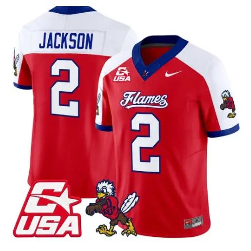 Makai Jackson Jersey #2 Liberty Flames 2026 Vapor Limited Stitched 3 Makai Jackson Jersey #2 Liberty Flames 2026 Vapor Limited Stitched by My Store NCAA Football Jerseys