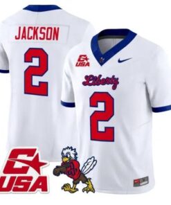 Makai Jackson Jersey #2 Liberty Flames 2026 Vapor Limited Stitched 10 Makai Jackson Jersey #2 Liberty Flames 2026 Vapor Limited Stitched by My Store NCAA Football Jerseys