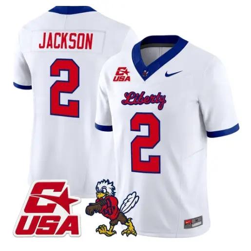 Makai Jackson Jersey #2 Liberty Flames 2026 Vapor Limited Stitched 5 Makai Jackson Jersey #2 Liberty Flames 2026 Vapor Limited Stitched by My Store NCAA Football Jerseys