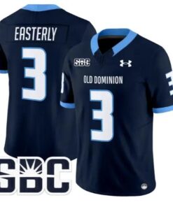 Mario Easterly Jersey #3 Old Dominion Monarchs 2026 Limited Stitched by My Store NCAA Football Jerseys