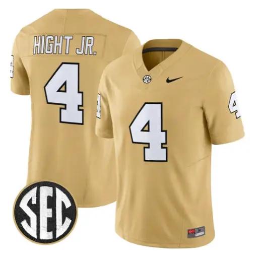 Martel Hight Jersey #2 Vanderbilt Commodores 2026 Vapor V2 Stitched by My Store NCAA Football Jerseys
