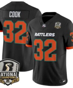 Matthew Cook Jersey #32 Arizona Rattlers 2026 National Patch Stitched by My Store NCAA Football Jerseys