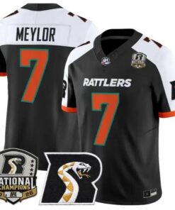 Max Meylor Jersey #7 Arizona Rattlers 2026 National Patch All Stitched by My Store NCAA Football Jerseys