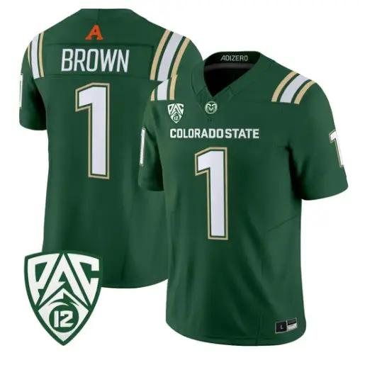 Mel Brown Jersey #1 Colorado State Rams 2026 Vapor Limited Stitched 2 Mel Brown Jersey #1 Colorado State Rams 2026 Vapor Limited Stitched by My Store NCAA Football Jerseys
