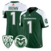Mel Brown Jersey #1 Colorado State Rams 2026 Vapor Limited Stitched 121 Mel Brown Jersey #1 Colorado State Rams 2026 Vapor Limited Stitched by My Store NCAA Football Jerseys