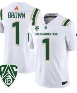 Mel Brown Jersey #1 Colorado State Rams 2026 Vapor Limited Stitched 6 Mel Brown Jersey #1 Colorado State Rams 2026 Vapor Limited Stitched by My Store NCAA Football Jerseys