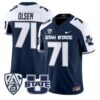 Merlin_Olsen_Jersey_71_Utah_State_Aggies_2026_Vapor_Limited_Stitched_Navy_Alter - Malcom Terry Merlin Olsen Jersey #71 Utah State Aggies 2026 Vapor Limited Stitched by My Store NCAA Football Jerseys