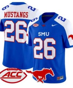 Mustangs Jersey #26 SMU Mustangs 2026 Vapor Limited All Stitched by My Store NCAA Football Jerseys