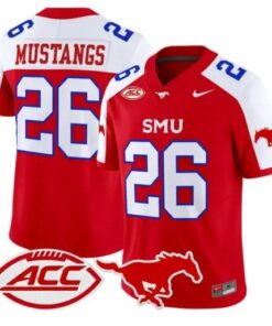 Mustangs Jersey #26 SMU Mustangs 2026 Vapor Limited All Stitched by My Store NCAA Football Jerseys