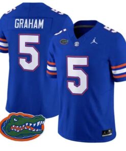 Myles Graham #5 Florida Gators Jersey 2026 Vapor Limited Stitched 11 Myles Graham #5 Florida Gators Jersey 2026 Vapor Limited Stitched by My Store NCAA Football Jerseys