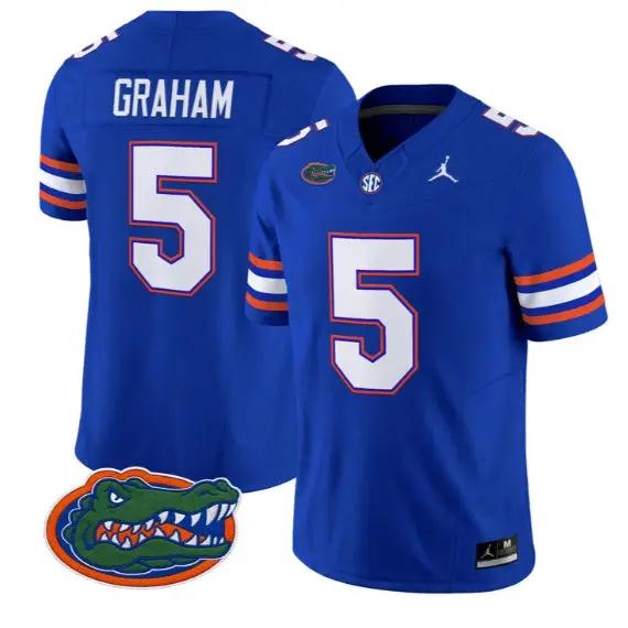 Myles Graham #5 Florida Gators Jersey 2026 Vapor Limited Stitched 5 Myles Graham #5 Florida Gators Jersey 2026 Vapor Limited Stitched by My Store NCAA Football Jerseys