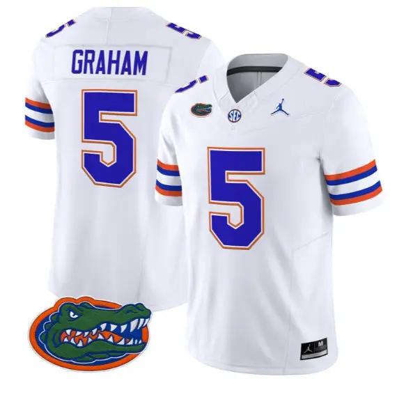 Myles Graham #5 Florida Gators Jersey 2026 Vapor Limited Stitched 6 Myles Graham #5 Florida Gators Jersey 2026 Vapor Limited Stitched by My Store NCAA Football Jerseys