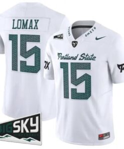 Neil Lomax Jersey #15 Portland State Vikings 2026 Vapor Limited Stitched by My Store NCAA Football Jerseys