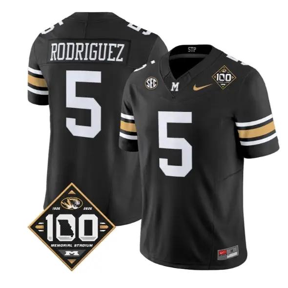 Nicholas Rodriguez Jersey #5 Missouri Tigers 100th Anniversary 2026 Stitched 1 Nicholas Rodriguez Jersey #5 Missouri Tigers 100th Anniversary 2026 Stitched by My Store NCAA Football Jerseys