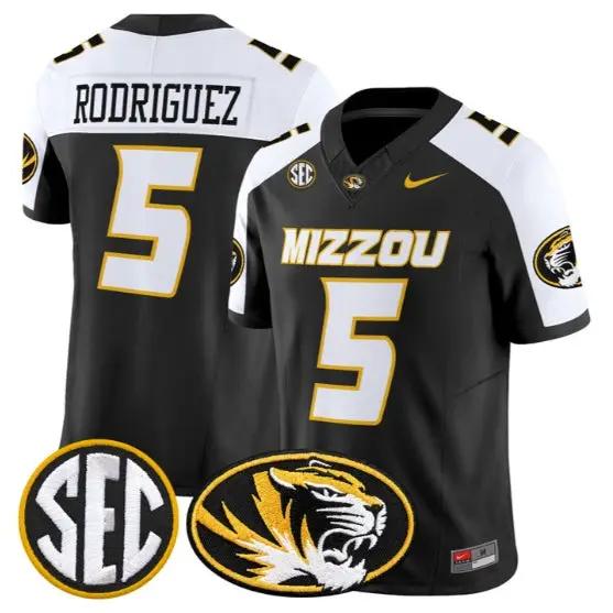 Nicholas Rodriguez #5 Missouri Tigers Jersey 2026 Limited Stitched 2 Nicholas Rodriguez #5 Missouri Tigers Jersey 2026 Limited Stitched by My Store NCAA Football Jerseys