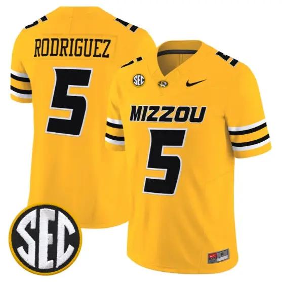 Nicholas Rodriguez #5 Missouri Tigers Jersey 2026 Limited Stitched 4 Nicholas Rodriguez #5 Missouri Tigers Jersey 2026 Limited Stitched by My Store NCAA Football Jerseys