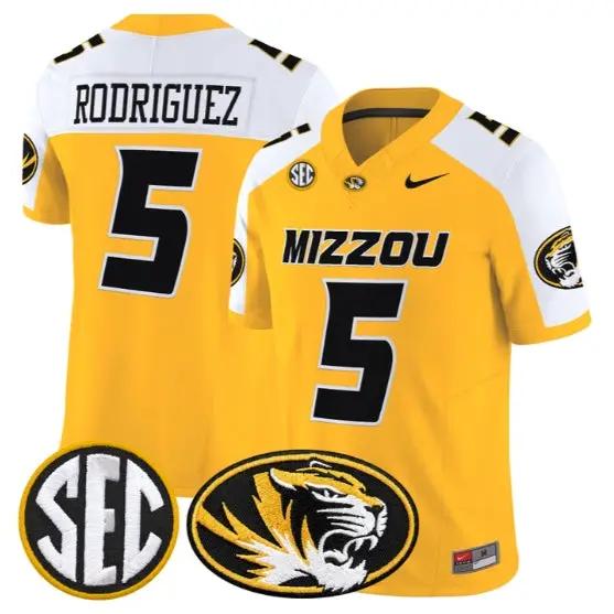 Nicholas Rodriguez #5 Missouri Tigers Jersey 2026 Limited Stitched 3 Nicholas Rodriguez #5 Missouri Tigers Jersey 2026 Limited Stitched by My Store NCAA Football Jerseys