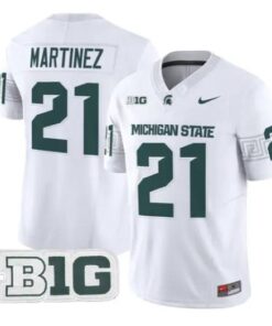 Nikai Martinez Jersey #21 Michigan State Spartans 2026 All Stitched by My Store NCAA Football Jerseys