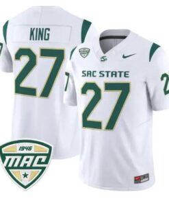Noah King Jersey #27 Sacramento State Hornets 2026 Limited Stitched 6 Noah King Jersey #27 Sacramento State Hornets 2026 Limited Stitched by My Store NCAA Football Jerseys