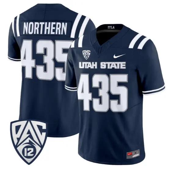 Northern Jersey #435 Utah State Aggies 2026 Vapor Limited Stitched by My Store NCAA Football Jerseys