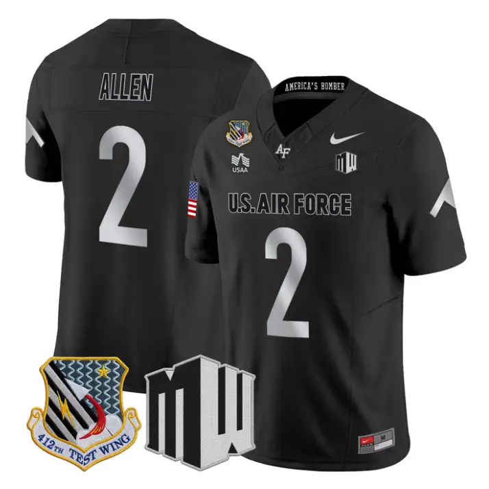 Owen Allen Jersey #2 Air Force Falcons 2026 Vapor Limited All Stitched 1 Owen Allen Jersey #2 Air Force Falcons 2026 Vapor Limited All Stitched by My Store NCAA Football Jerseys