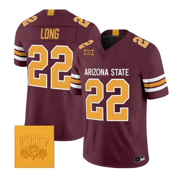 Owen Long #22 Arizona State Sun Devils Jersey Roses & Devils Limited Stitched 1 Owen Long #22 Arizona State Sun Devils Jersey Roses & Devils Limited Stitched by My Store NCAA Football Jerseys