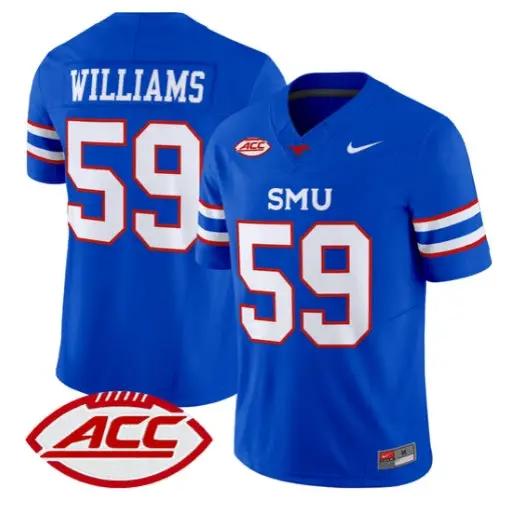 PJ Williams Jersey #59 SMU Mustangs 2026 Vapor Limited All Stitched 2 PJ Williams Jersey #59 SMU Mustangs 2026 Vapor Limited All Stitched by My Store NCAA Football Jerseys