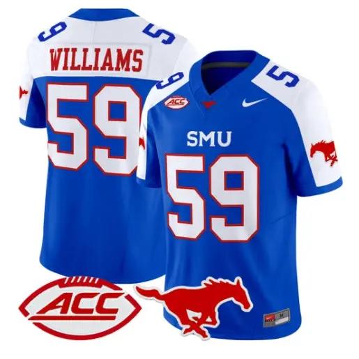 PJ Williams Jersey #59 SMU Mustangs 2026 Vapor Limited All Stitched 1 PJ Williams Jersey #59 SMU Mustangs 2026 Vapor Limited All Stitched by My Store NCAA Football Jerseys