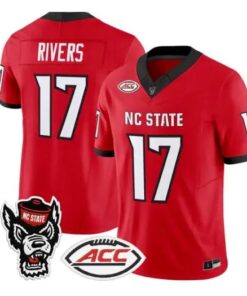 Philip Rivers Jersey #17 NC State Wolfpack 2026 Limited All Stitched by My Store NCAA Football Jerseys