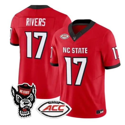 Philip Rivers Jersey #17 NC State Wolfpack 2026 Limited All Stitched 2 Philip Rivers Jersey #17 NC State Wolfpack 2026 Limited All Stitched by My Store NCAA Football Jerseys